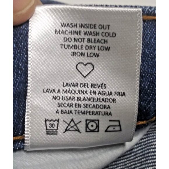 NWT Cello Dad Jeans Super High Rise Sz 3 Distressed destroyed ripped baggy blue - Picture 16 of 16